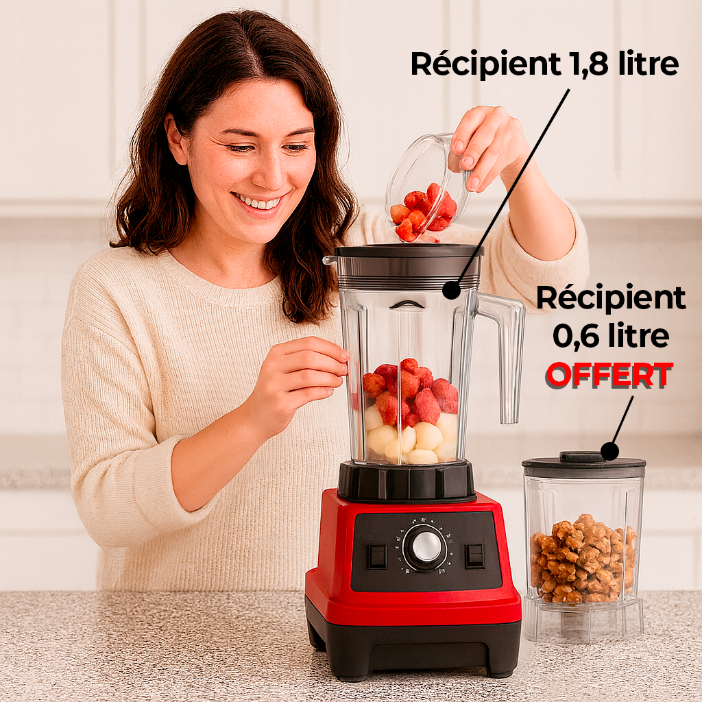 Blender ShakerMix 1800W – Mixeur Pro Sans BPA